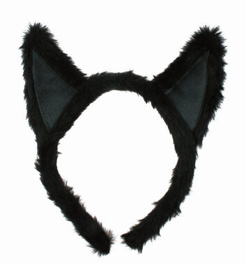 Cat ears Headband black