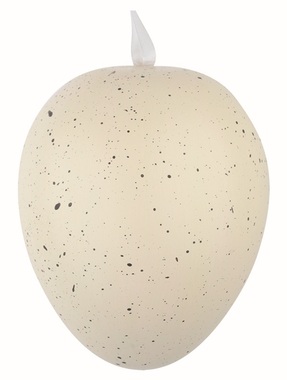 Easter plastic Eggs Speckled beige 15 cm