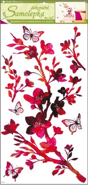 Wall Sticker 69x32 cm, Ruby Twig