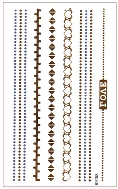 Metallic Stickers 10,5x6 cm-Bracelet