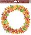 Self-Adhering Window Decoration 30x30 cm,Autumn Wreath