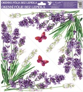 Self-Adhering Window Decoration 30x30 cm,Lavender