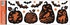 Decorative Window Cling – Pumpkins with Bats