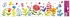 Decorative Window Cling – Flowers with Birds and Hearts in a Playful Style