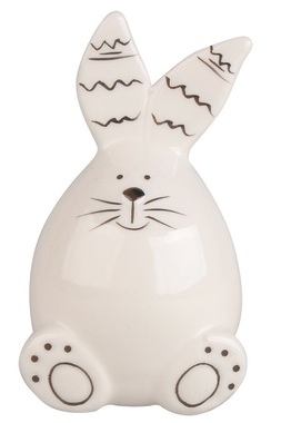 Ceramic Standing Bunny with Paws 6 x 10 cm