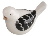 9813 Ptáček s černými křídly z keramiky na postavení 8 x 5,5 x 5,5 cm-1