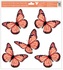 Decorative Window Cling – Orange Butterflies