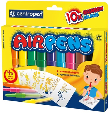 AIR PENS for paper, 10 pcs, vivid colours 