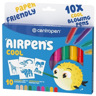 AIR PENS for paper, 10 pcs, COOL colours 