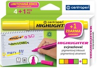  Highlighter 8552 1-4 mm in a box, 4 colors + 1 free, CENTROPEN