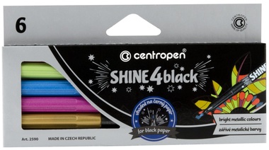 Metallic Markers with Saturated Inks 6 pcs