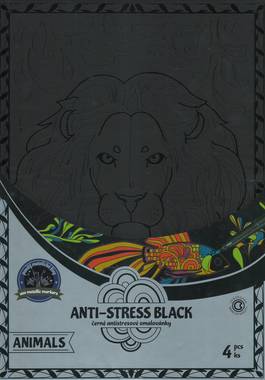 Anti-stress Coloring Books Animals, 21 x 30 cm, 4 pcs