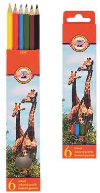 Standard School Crayons, 6 pcs
