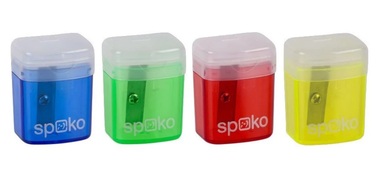 Plastic sharpener 8 mm with container – for pencils and crayons