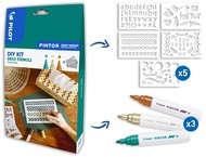 993031 Sada PILOT PINTOR, 3 popisovače + 5 &scaron;ablon-2