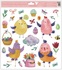 Decorative Window Cling – Chickens in Clouds with Easter Decorations