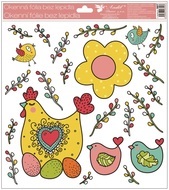 Decorative Window Cling – Yellow Hen