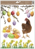 Decorative Window Cling – With Hen