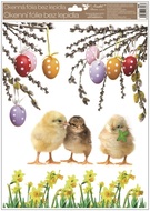 Decorative Window Cling – Three Chicks