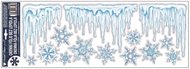 Decorative Window Cling – Icicles and Snowflakes