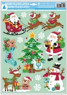 Decorative Window Cling – Santa and Tree