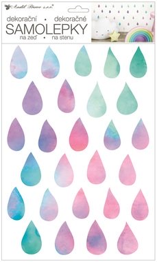 Wall Stickers 24 x 42 cm, Drops