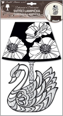 Lamp Wall Sticker LED 31 cm Swan