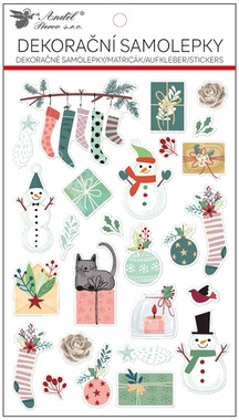 Embossed Twig Stickers 14.5 x 25 cm