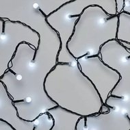 11023 Osvětlen&iacute; v&aacute;nočn&iacute; b&iacute;l&eacute; kuličky 8m-80 LED+5m př&iacute;vodn&iacute; kabel-5