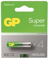 AAA Batteries 1,5 V, 4 pcs pack