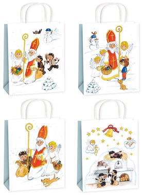 Gift Bag, Matte Paper size L vertical, 32 x 26 x 12,7 cm 