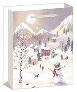 12570 Ta&scaron;ka d&aacute;rkov&aacute; zimn&iacute; krajina s glitrem L+ 30 x 42 x 12 cm-3