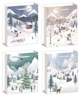 12570 Ta&scaron;ka d&aacute;rkov&aacute; zimn&iacute; krajina s glitrem L+ 30 x 42 x 12 cm-1