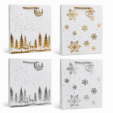 Christmas Bag with embossing 26 x 32 x 12 cm