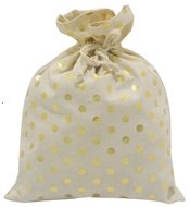 Gift Canvas Bag 36 x 27 cm, Golden Dots