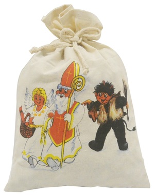 Gift Canvas Bag 25 x 36 cm, Saint Nicolas Theme