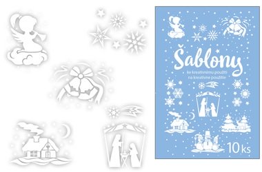 Christmas Paper Stencils 10 pieces