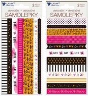 Washi Stickers 2 Sheets, 17 x 9 cm 