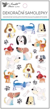 Dogs Stickers with Hologram on the Edges 10 x 21.4 cm