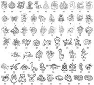 Plastic Glass Deco approx.8 cm, assorted
