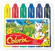 Colorix Crayons, 6 pcs in case