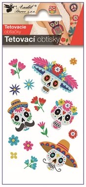 Tattoo Stickers Skulls 10.5 x 6 cm