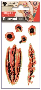 Tattoo Stickers Scars 10.5 x 6 cm