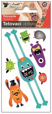 Tattoo Stickers Monsters 10.5 x 6 cm