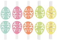Glitter Eggs on Peg 5 cm, 10 pcs in polybag
