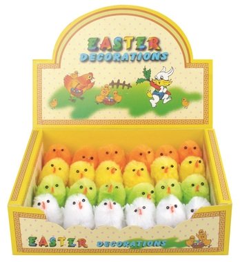 Easter Chickens in a Box 5 cm, 24 pcs