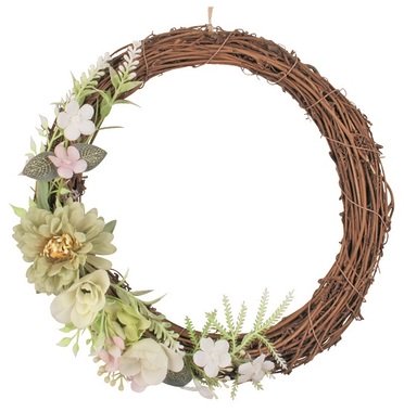 Wreath with Deco 23 cm, Green