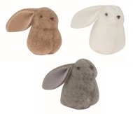 Fabric Bunny 5.5 x 6 x 6 cm on a clip