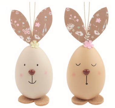 Easter happy Egg Bunny 5 x 11.5 x 5 cm for hanging