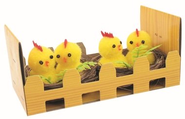 Chicks in Nest 5.5 × 4 × 5.5 cm, 2 pcs